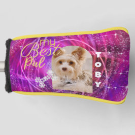 Glittering Pet Hund Foto Mangenta Golf Headcover