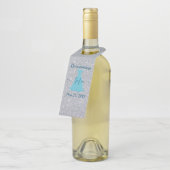 Glittering Quinceanera-Gedenken Flaschenanhänger (Angewinkelt)