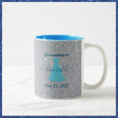 Glittering Quinceanera-Gedenken Zweifarbige Tasse