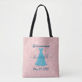 Glittering Quinceanera Gedenktasche Tasche (Vorderseite)