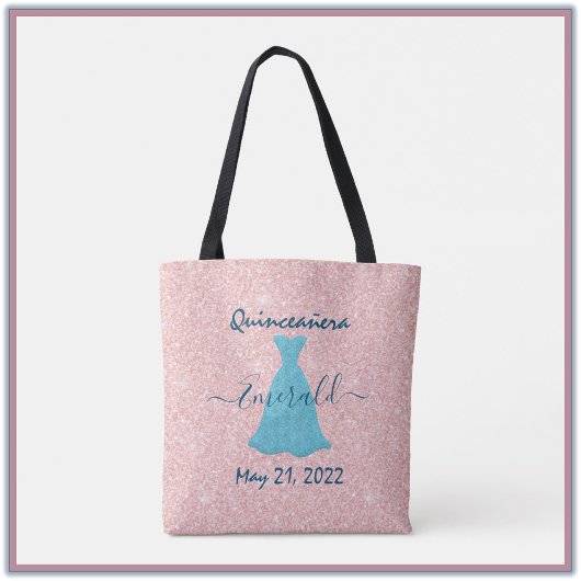 Glittering Quinceanera Gedenktasche Tasche