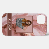 Glittering Rose Gold Elegantes Foto Case-Mate iPhone Hülle (Rückseite (Horizontal))