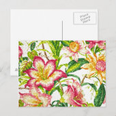Glittering Spring Floral Tapestes Postkarte (Vorne/Hinten)
