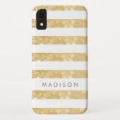 Glittering Stripes Personalisiert iPhone Case-M Case-Mate iPhone Hülle (Rückseite)