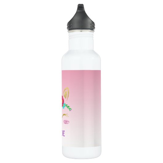 Glittering Unicorn Edelstahlflasche (Rechts)