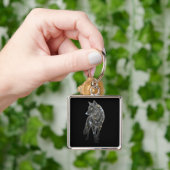 Glittering Wolf Key Ring Schlüsselanhänger (Hand)