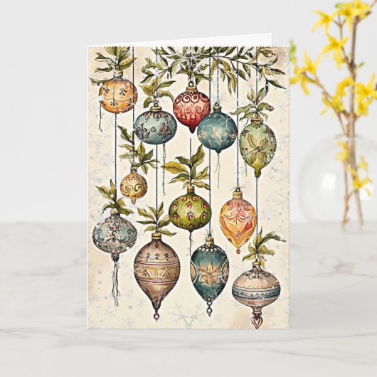 Glittering Yuletide Joy Karte (Gelbe Blume)