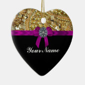 Glitterium gold & schwarz keramik ornament (Rechts)