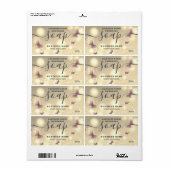 Glitterium-Schmetterling-Schriftzeichen (Vorne)