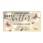 Glitterium-Schmetterling-Skript-Butterlabel (Vorne)