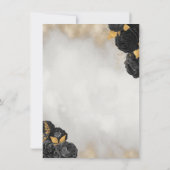 Glitterkleid, Schmetterling Schwarze Rosen Quincea Einladung (Rückseite)