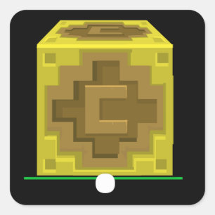 Glittermöbel sichtbarer Korridor Quadratischer Aufkleber