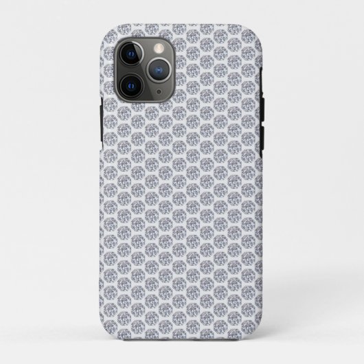 Glittern Diamantenmuster auf Silber Case-Mate iPhone Hülle (Rückseite)