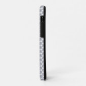 Glittern Diamantenmuster auf Silber Case-Mate iPhone Hülle (Hinten/Links)