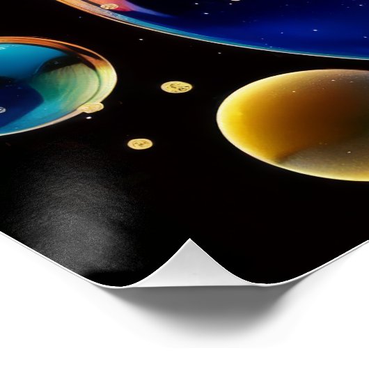 Glitternblasen Poster (Ecke)