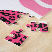 Glitternde Lippen: Leopard-Modedesign Puzzle (Seite)