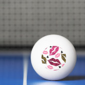 Glitternde Lippen: Leopard-Modedesign Tischtennisball (Netto)