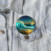 Glitternde unterschiedliche Ozeanwellen Button (Beispiel)