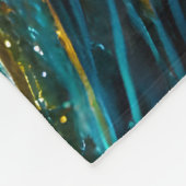 Glitternde unterschiedliche Ozeanwellen Fleecedecke (Ecke)