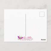 Glitternde unterschiedliche Ozeanwellen Postkarte (Rückseite)