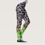 Glitternder Leopard und Clover Fusion Leggings (Rechts)