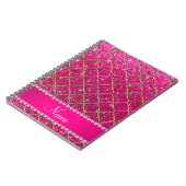 Glitterneonmarokkaner des Namegoldheißen Rosas Notizblock (Linke Seite)