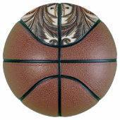 Glitternes Blumenmuster mit Edelstein Basketball (Rechts)