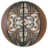 Glitternes Blumenmuster mit Edelstein Basketball (Vertikal)