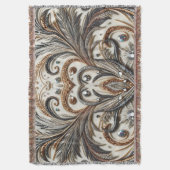 Glitternes Blumenmuster mit Edelstein Decke (Vorderseite Vertikal)