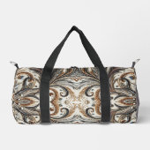 Glitternes Blumenmuster mit Edelstein Duffle Bag (Vorderseite)