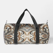 Glitternes Blumenmuster mit Edelstein Duffle Bag (Rückseite)