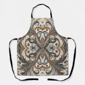 Glitternes Blumenmuster mit Edelstein Schürze (Vorderseite)