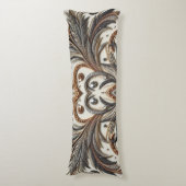 Glitternes Blumenmuster mit Edelstein Seitenschläferkissen (Vorderseite Vertikal)