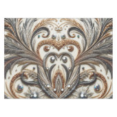 Glitternes Blumenmuster mit Edelstein Tischdecke (Vorderseite (Horizontal))