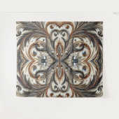 Glitternes Blumenmuster mit Edelstein Wandteppich (Vorderseite (Horizontal))