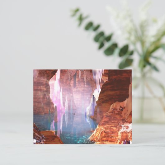 Glitternhöhlen Postcard Postkarte (Stehend Vorderseite)