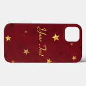 Glitternstars Royal Red Case-Mate iPhone Hülle (Rückseite (Horizontal))
