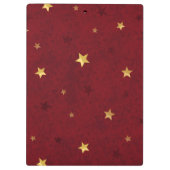 Glitternstars Royal Red Klemmbrett (Rückseite)