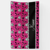 Glitterprinzessin-Krone Neonwand des heißen Rosas Banner (Vertikal)