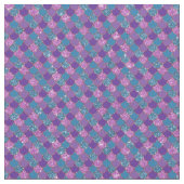 Glitterrosa lila und blaue Meerjungwaagen Stoff (Nahaufnahme)