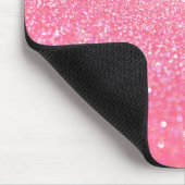Glitterrosa Mousepad (Ecke)