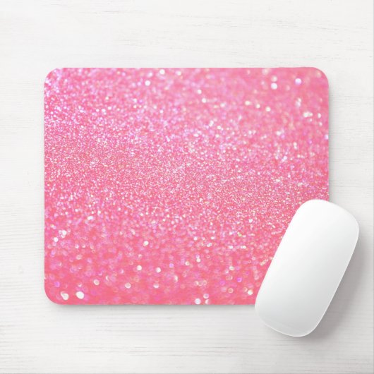 Glitterrosa Mousepad (Mit Mouse)