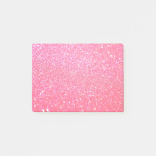 Glitterrosa Post-it Klebezettel