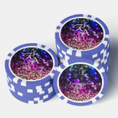 Glittersequenz in Monogramm Pokerchips (Stapel)