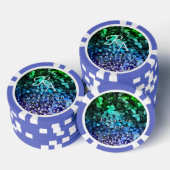 Glittersequenz in Monogramm Pokerchips (Stapel)
