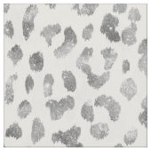 Glittersilber Cheetah-Druckmuster des Chic girly Stoff (Nahaufnahme)