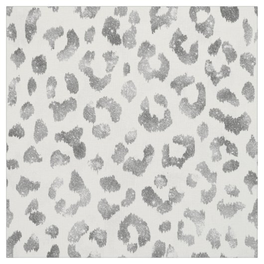 Glittersilber Cheetah-Druckmuster des Chic girly Stoff (Muster)