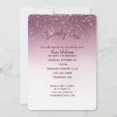 Glittery 21. Geburtstag Party Einladung (Vorderseite)