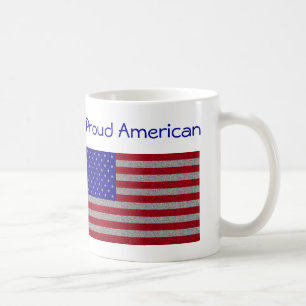 Glittery American Flag Kaffeetasse