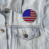 Glittery amerikanische Flagge Button (Beispiel)